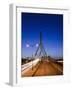 Traffic Lights on Leonard P. Zakim Bunker Hill Bridge, I-93, Boston, Massachusetts, Usa-Paul Souders-Framed Photographic Print