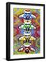 Traffic Lights-Abstract Graffiti-Framed Giclee Print