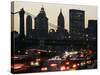 Traffic Moves South Towards Lower Manhattan During Rush Hour-null-Stretched Canvas