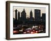 Traffic Moves South Towards Lower Manhattan During Rush Hour-null-Framed Premium Photographic Print