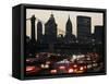 Traffic Moves South Towards Lower Manhattan During Rush Hour-null-Framed Stretched Canvas