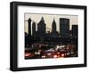 Traffic Moves South Towards Lower Manhattan During Rush Hour-null-Framed Photographic Print