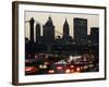 Traffic Moves South Towards Lower Manhattan During Rush Hour-null-Framed Photographic Print