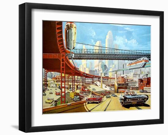 Traffic of The Future, 1959-Klaus Bu?rgle-Framed Art Print