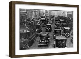 Traffic on 5th Avenue as Seen from a Control Tower, New York City, USA, C1930s-Ewing Galloway-Framed Giclee Print