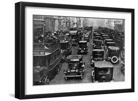 Traffic on 5th Avenue as Seen from a Control Tower, New York City, USA, C1930s-Ewing Galloway-Framed Giclee Print