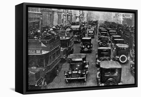 Traffic on 5th Avenue as Seen from a Control Tower, New York City, USA, C1930s-Ewing Galloway-Framed Stretched Canvas