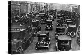 Traffic on 5th Avenue as Seen from a Control Tower, New York City, USA, C1930s-Ewing Galloway-Stretched Canvas