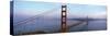 Traffic on a Bridge, Golden Gate Bridge, San Francisco, California, USA-null-Stretched Canvas