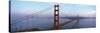 Traffic on a Bridge, Golden Gate Bridge, San Francisco, California, USA-null-Stretched Canvas