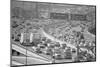 Traffic on A Busy La Freeway.-null-Mounted Photographic Print