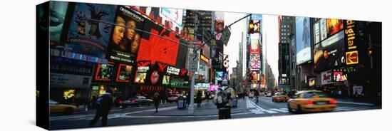 Traffic on a Road, Times Square, New York, USA-null-Stretched Canvas