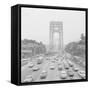 Traffic on George Washington Bridge-Bob Wendlinger-Framed Stretched Canvas