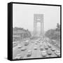 Traffic on George Washington Bridge-Bob Wendlinger-Framed Stretched Canvas