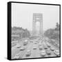 Traffic on George Washington Bridge-Bob Wendlinger-Framed Stretched Canvas