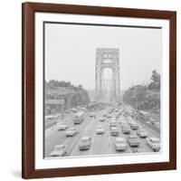 Traffic on George Washington Bridge-Bob Wendlinger-Framed Photographic Print
