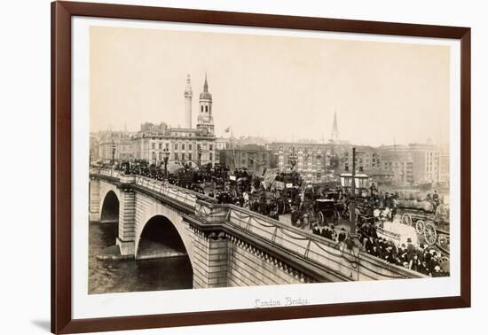 Traffic on London Bridge-Philip de Bay-Framed Photographic Print