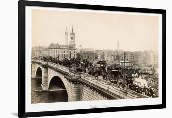 Traffic on London Bridge-Philip de Bay-Framed Photographic Print