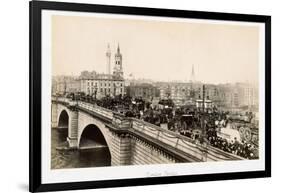 Traffic on London Bridge-Philip de Bay-Framed Photographic Print