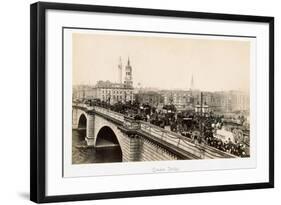 Traffic on London Bridge-Philip de Bay-Framed Photographic Print