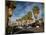 Traffic on Road with Palm Trees at the Roadside, South Palm Canyon Drive, Palm Springs-null-Mounted Photographic Print