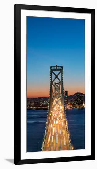 Traffic on the Bay Bridge, San Francisco Bay, San Francisco, California, USA-null-Framed Photographic Print