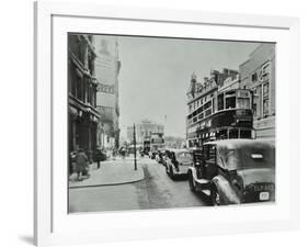 Traffic on the New Kent Road, Southwark, London, 1947-null-Framed Photographic Print