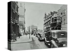 Traffic on the New Kent Road, Southwark, London, 1947-null-Stretched Canvas