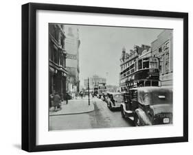 Traffic on the New Kent Road, Southwark, London, 1947-null-Framed Premium Photographic Print