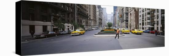 Traffic on the Road in a City, Park Avenue, Manhattan, New York City, New York, USA,-null-Stretched Canvas