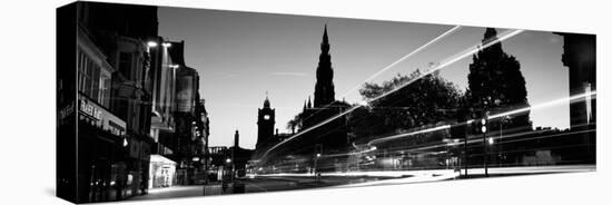 Traffic on the Street, Princes Street, Edinburgh, Scotland-null-Stretched Canvas