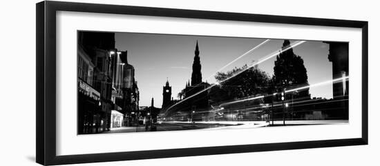 Traffic on the Street, Princes Street, Edinburgh, Scotland-null-Framed Photographic Print