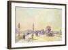 Traffic on Westminster Bridge-John Sutton-Framed Giclee Print