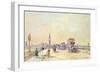 Traffic on Westminster Bridge-John Sutton-Framed Giclee Print