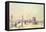 Traffic on Westminster Bridge-John Sutton-Framed Stretched Canvas