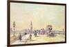 Traffic on Westminster Bridge-John Sutton-Framed Giclee Print