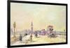 Traffic on Westminster Bridge-John Sutton-Framed Giclee Print