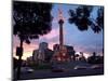 Traffic Passes by the Angel of Independence Monument in the Heart of Mexico City-John Moore-Mounted Photographic Print