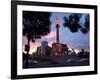 Traffic Passes by the Angel of Independence Monument in the Heart of Mexico City-John Moore-Framed Photographic Print