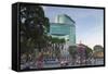 Traffic Passing Diamond Plaza, Ho Chi Minh City, Vietnam, Indochina, Southeast Asia, Asia-Ian Trower-Framed Stretched Canvas