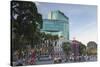 Traffic Passing Diamond Plaza, Ho Chi Minh City, Vietnam, Indochina, Southeast Asia, Asia-Ian Trower-Stretched Canvas