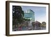 Traffic Passing Diamond Plaza, Ho Chi Minh City, Vietnam, Indochina, Southeast Asia, Asia-Ian Trower-Framed Photographic Print