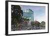 Traffic Passing Diamond Plaza, Ho Chi Minh City, Vietnam, Indochina, Southeast Asia, Asia-Ian Trower-Framed Photographic Print