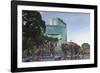 Traffic Passing Diamond Plaza, Ho Chi Minh City, Vietnam, Indochina, Southeast Asia, Asia-Ian Trower-Framed Photographic Print