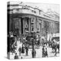Traffic Passing the Bank of England, London, C Late 19th Century-null-Stretched Canvas