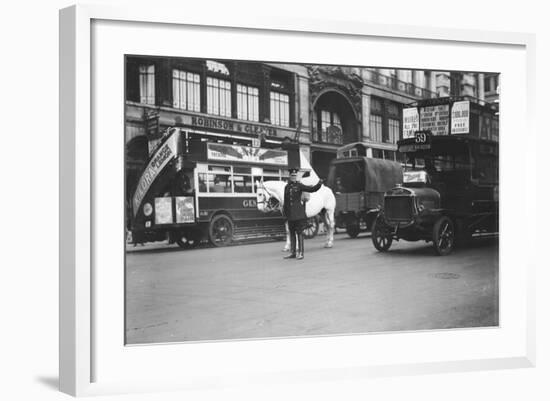 Traffic Policeman 1930s-null-Framed Photographic Print