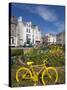 Traffic Roundabout with Painted Bicycles, Seaton, Devon Heritage Coast, Devon, England, UK, Europe-Neale Clarke-Stretched Canvas
