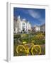 Traffic Roundabout with Painted Bicycles, Seaton, Devon Heritage Coast, Devon, England, UK, Europe-Neale Clarke-Framed Photographic Print