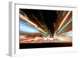 Traffic Timelapse NYC-null-Framed Photo