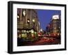 Traffic Trails and Theatre Signs at Night Near Piccadilly Circus, London, England-Lee Frost-Framed Photographic Print